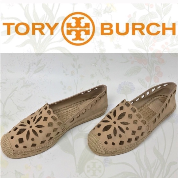 tory burch may perforated espadrille flat